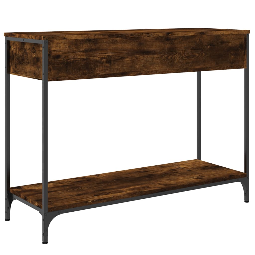 Konsolbord røget eg 100x34,5x75 cm træmateriale