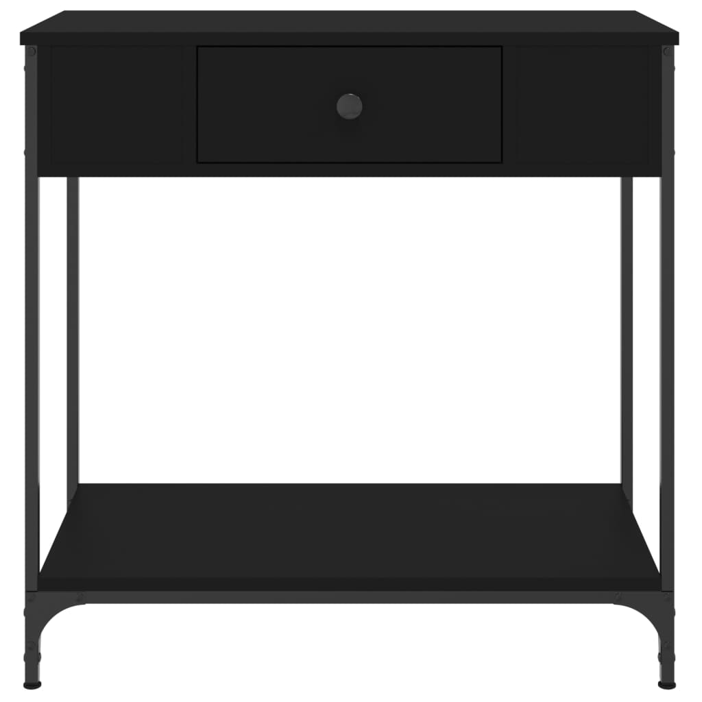 Konsolbord Sort 75x34,5x75 cm Træmateriale