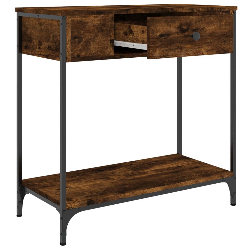 Konsolbord røget eg 75x34,5x75 cm træmateriale