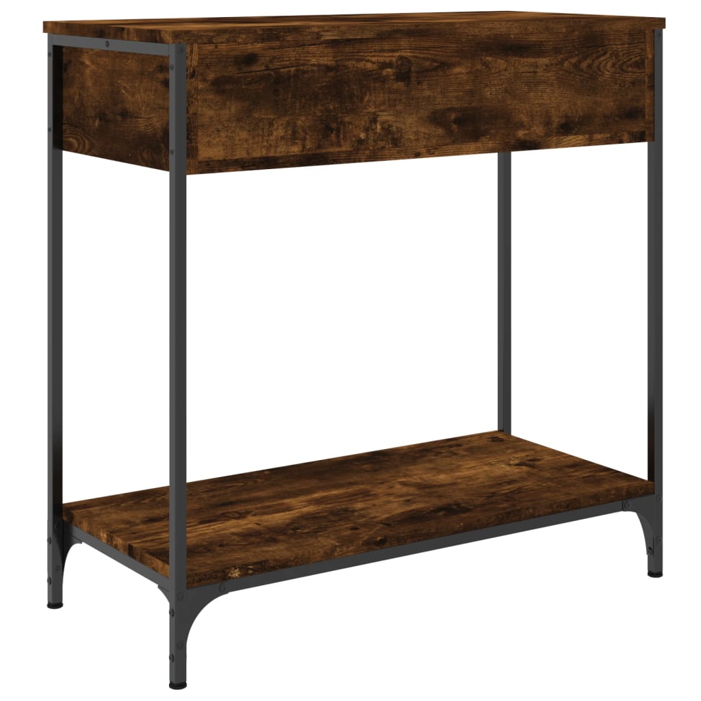 Konsolbord røget eg 75x34,5x75 cm træmateriale