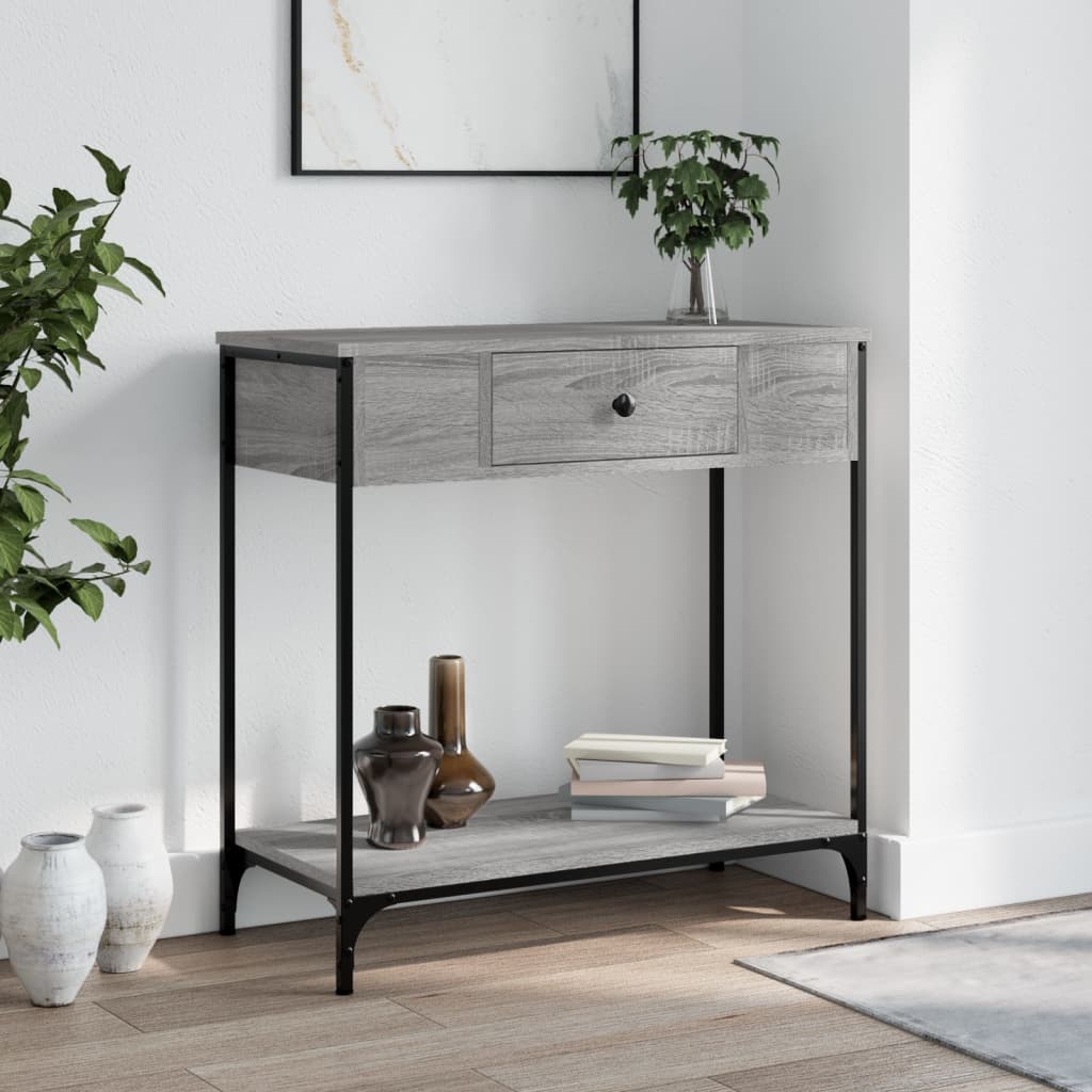 Konsolbord Grå Sonoma 75x34,5x75 cm Træmateriale