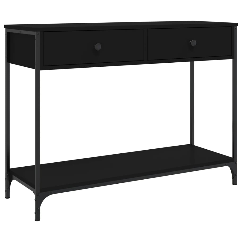 Konsolbord Sort 100x34,5x75 cm Træmateriale