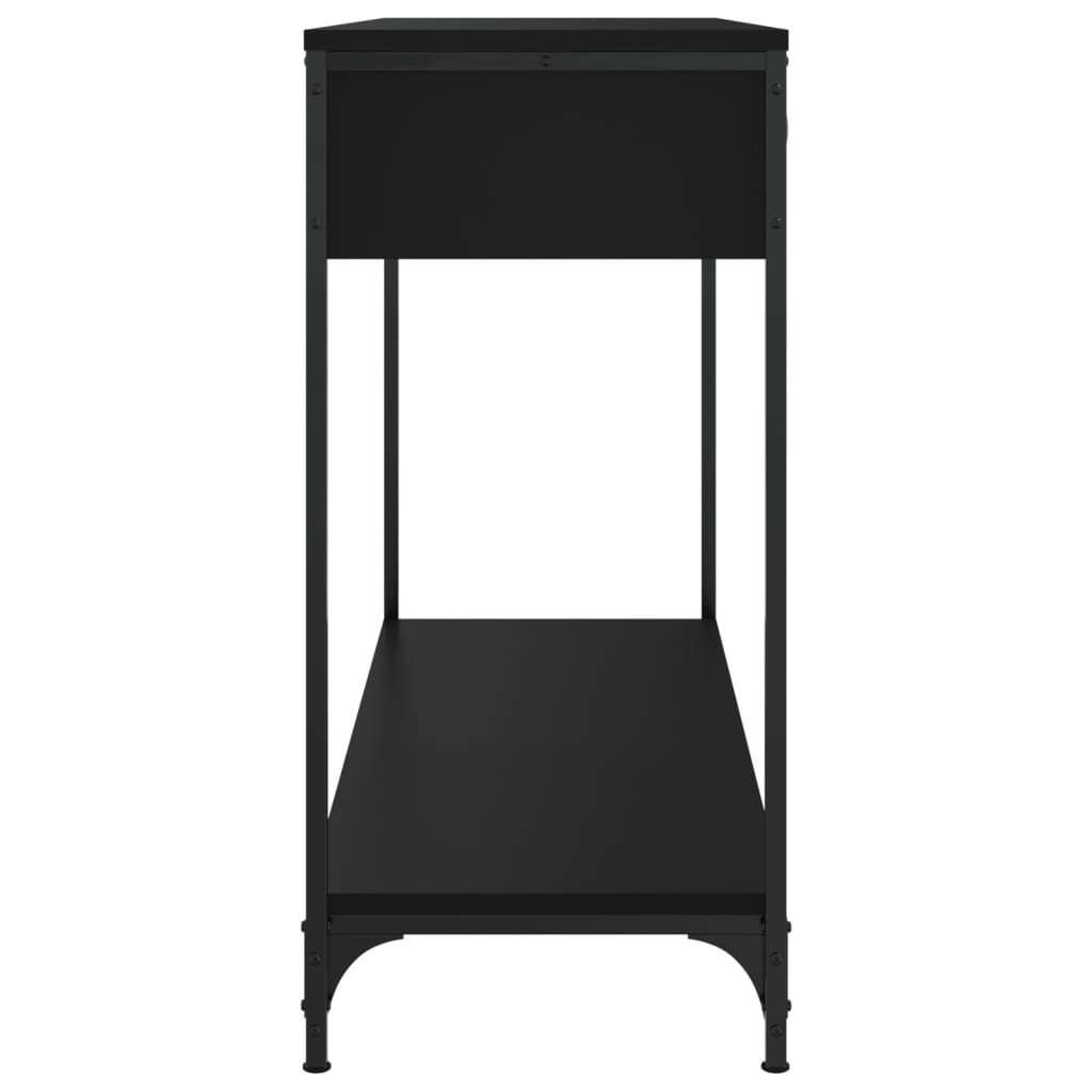 Konsolbord Sort 100x34,5x75 cm Træmateriale