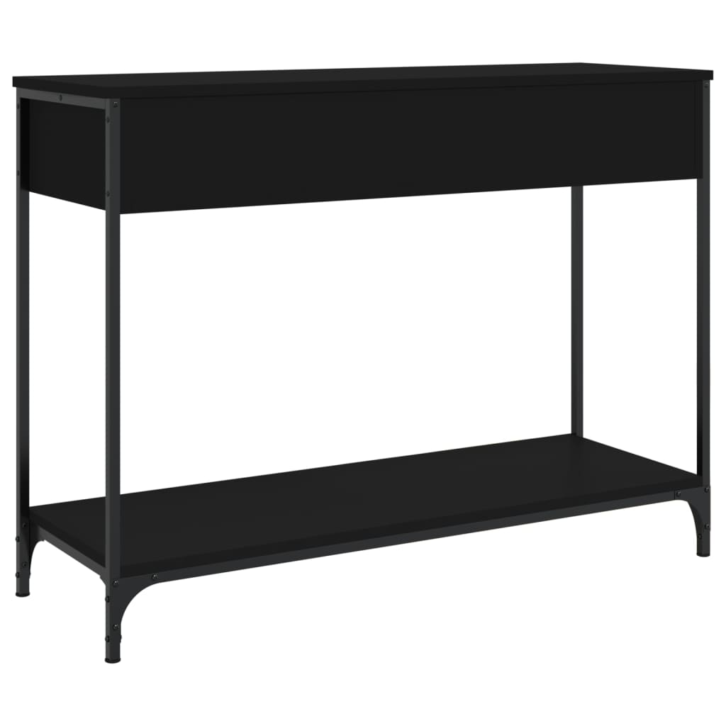 Konsolbord Sort 100x34,5x75 cm Træmateriale