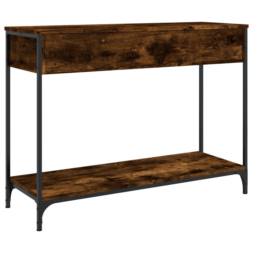 Konsolbord røget eg 100x34,5x75 cm træmateriale