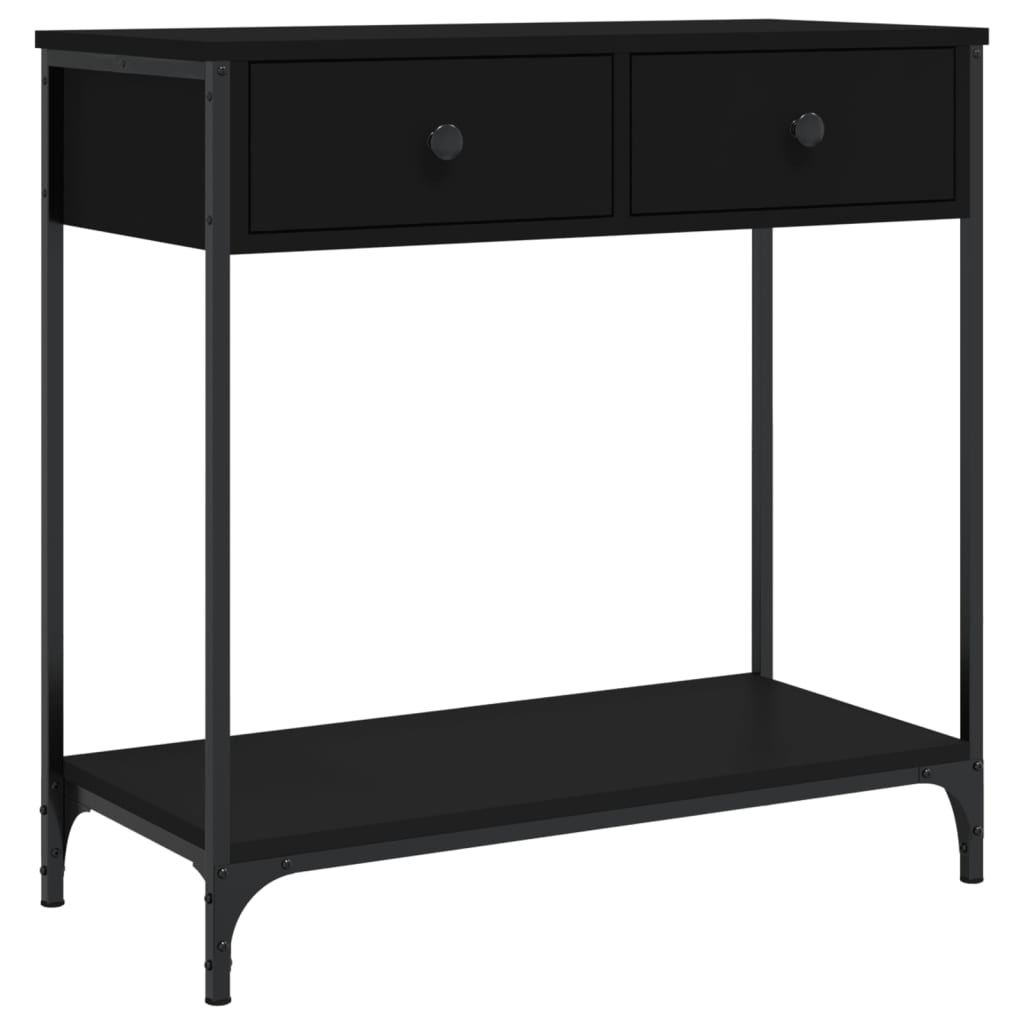 Konsolbord Sort 75x34,5x75 cm Træmateriale