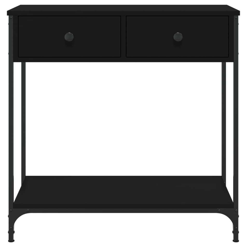 Konsolbord Sort 75x34,5x75 cm Træmateriale