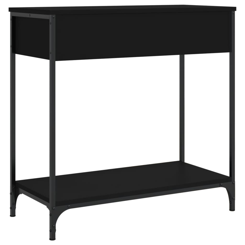 Konsolbord Sort 75x34,5x75 cm Træmateriale