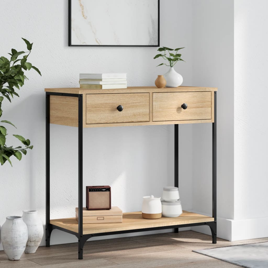Konsolbord Sonoma eg 75x34,5x75 cm træmateriale