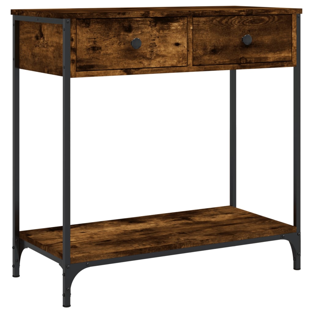 Konsolbord røget eg 75x34,5x75 cm træmateriale