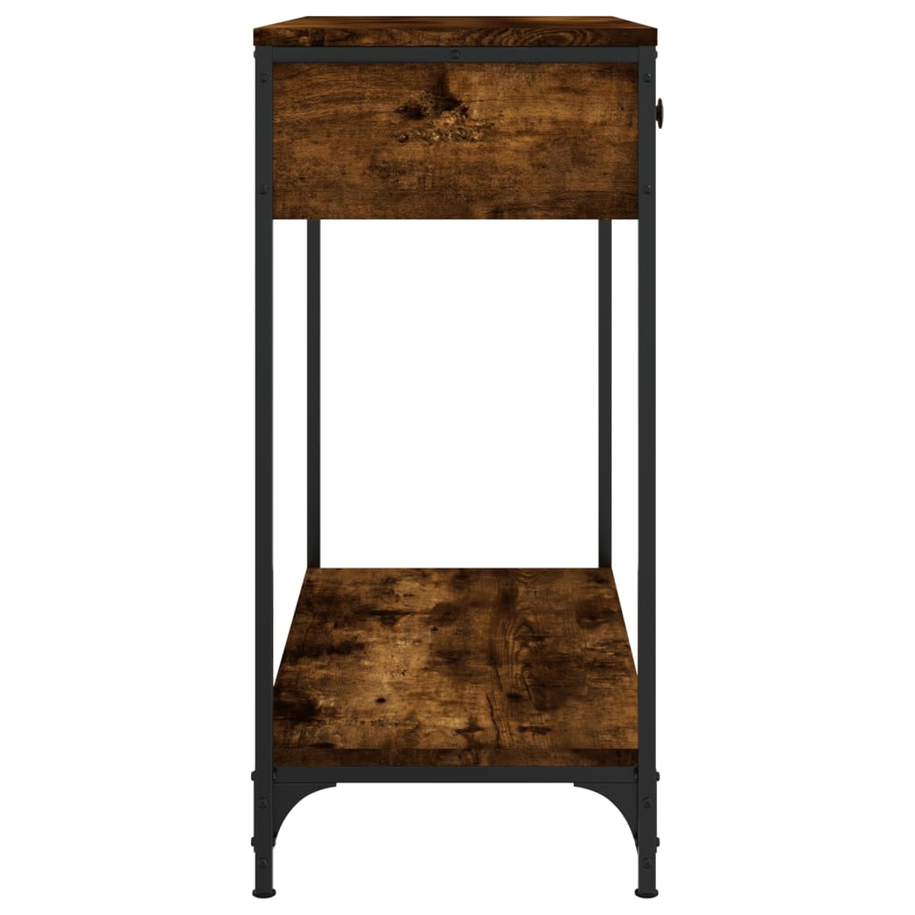 Konsolbord røget eg 75x34,5x75 cm træmateriale