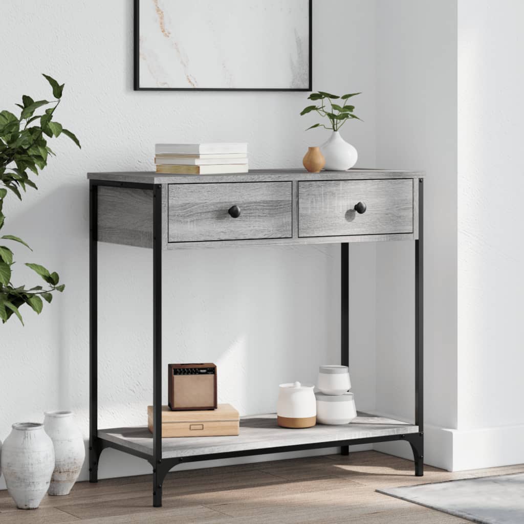 Konsolbord Grå Sonoma 75x34,5x75 cm Træmateriale