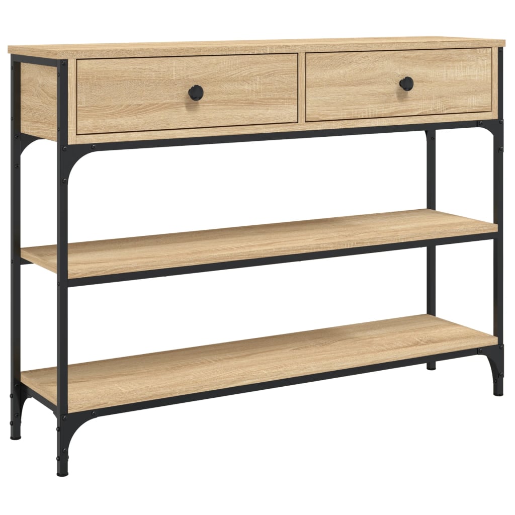 Konsolbord Sonoma eg 100x25x75 cm træmateriale