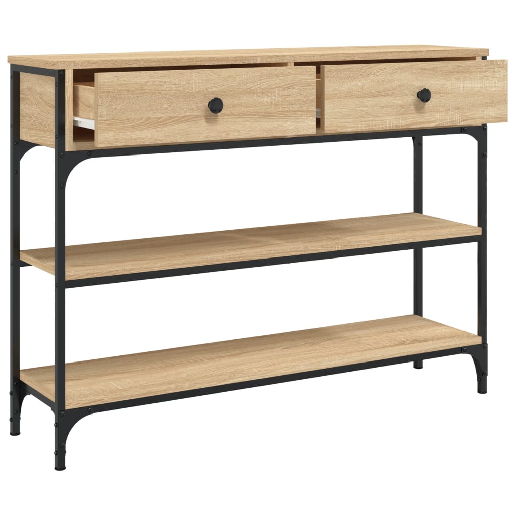 Konsolbord Sonoma eg 100x25x75 cm træmateriale