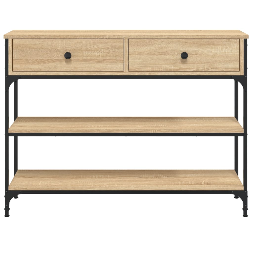 Konsolbord Sonoma eg 100x25x75 cm træmateriale