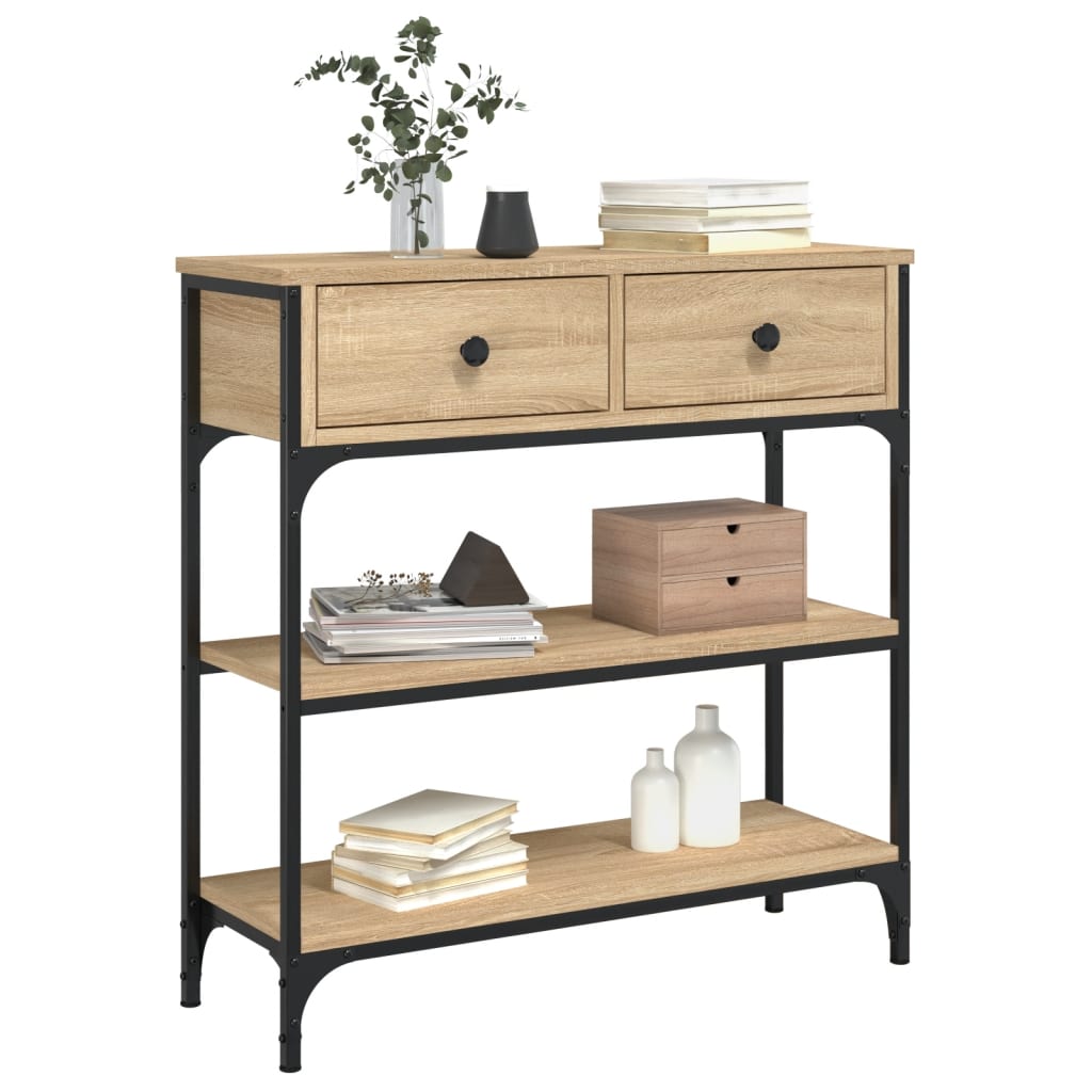 Konsolbord Sonoma eg 72,5x25x75 cm træmateriale