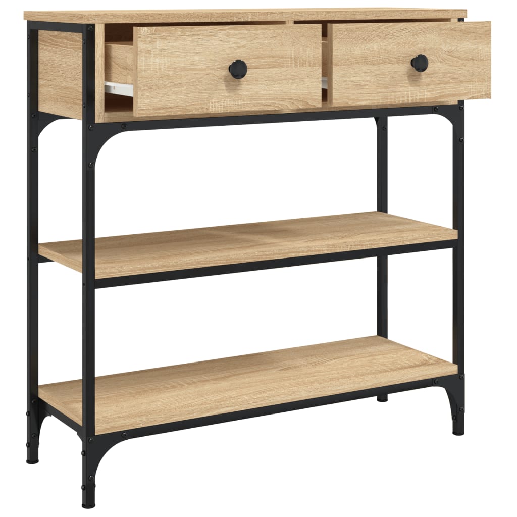 Konsolbord Sonoma eg 72,5x25x75 cm træmateriale