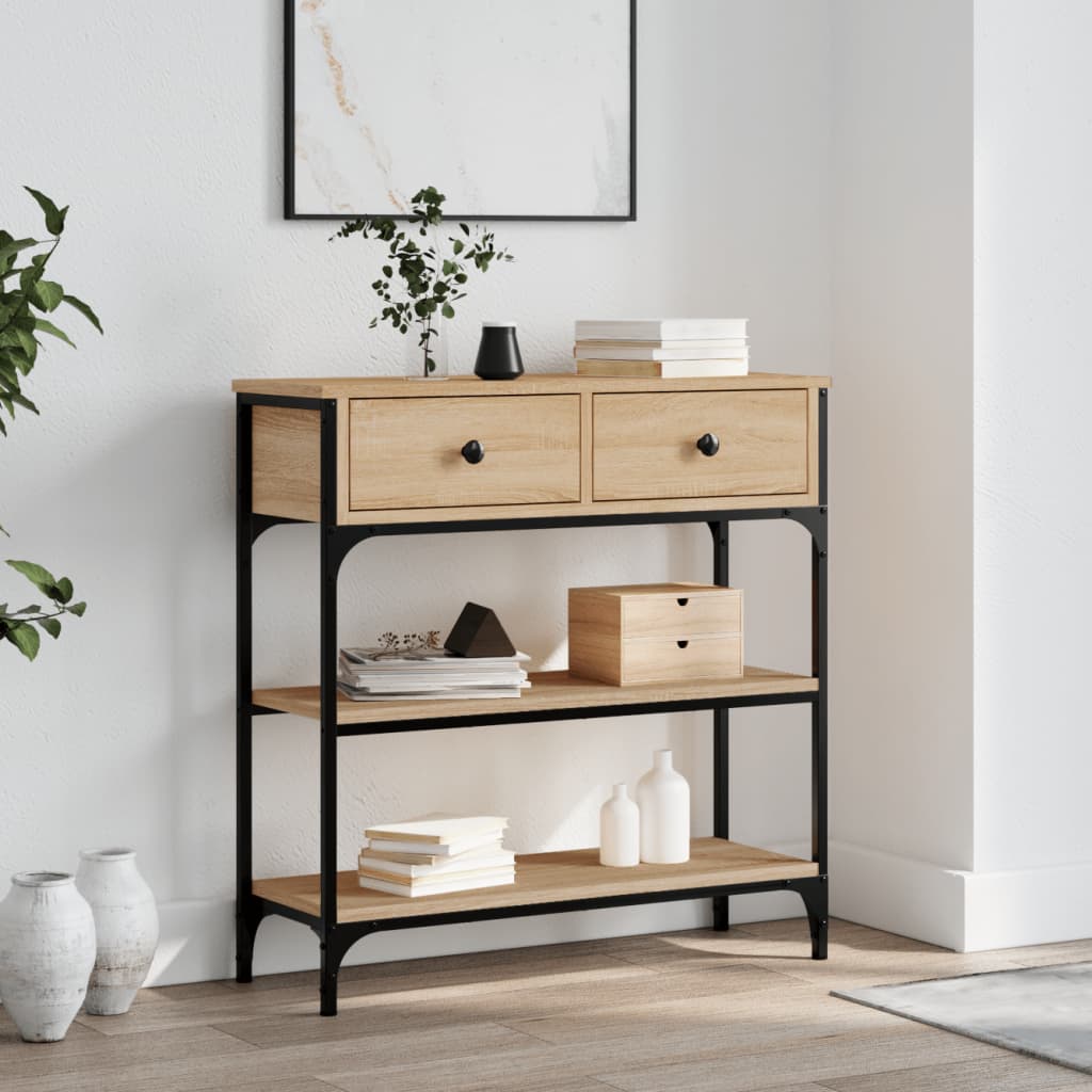 Konsolbord Sonoma eg 72,5x25x75 cm træmateriale