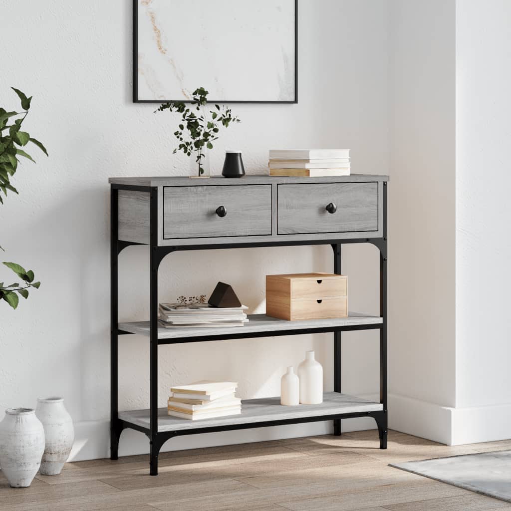 Konsolbord Grå Sonoma 72,5x25x75 cm Træmateriale