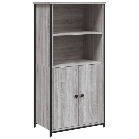 Highboard Grau Sonoma 62x36x121,5 cm Holzwerkstoff