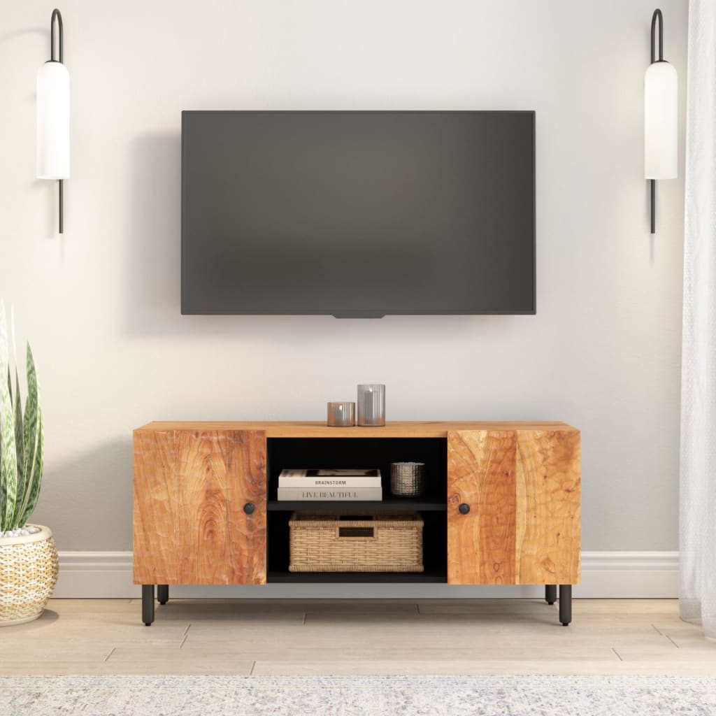 Tv-møbel 105x33x46 cm massivt akacietræ
