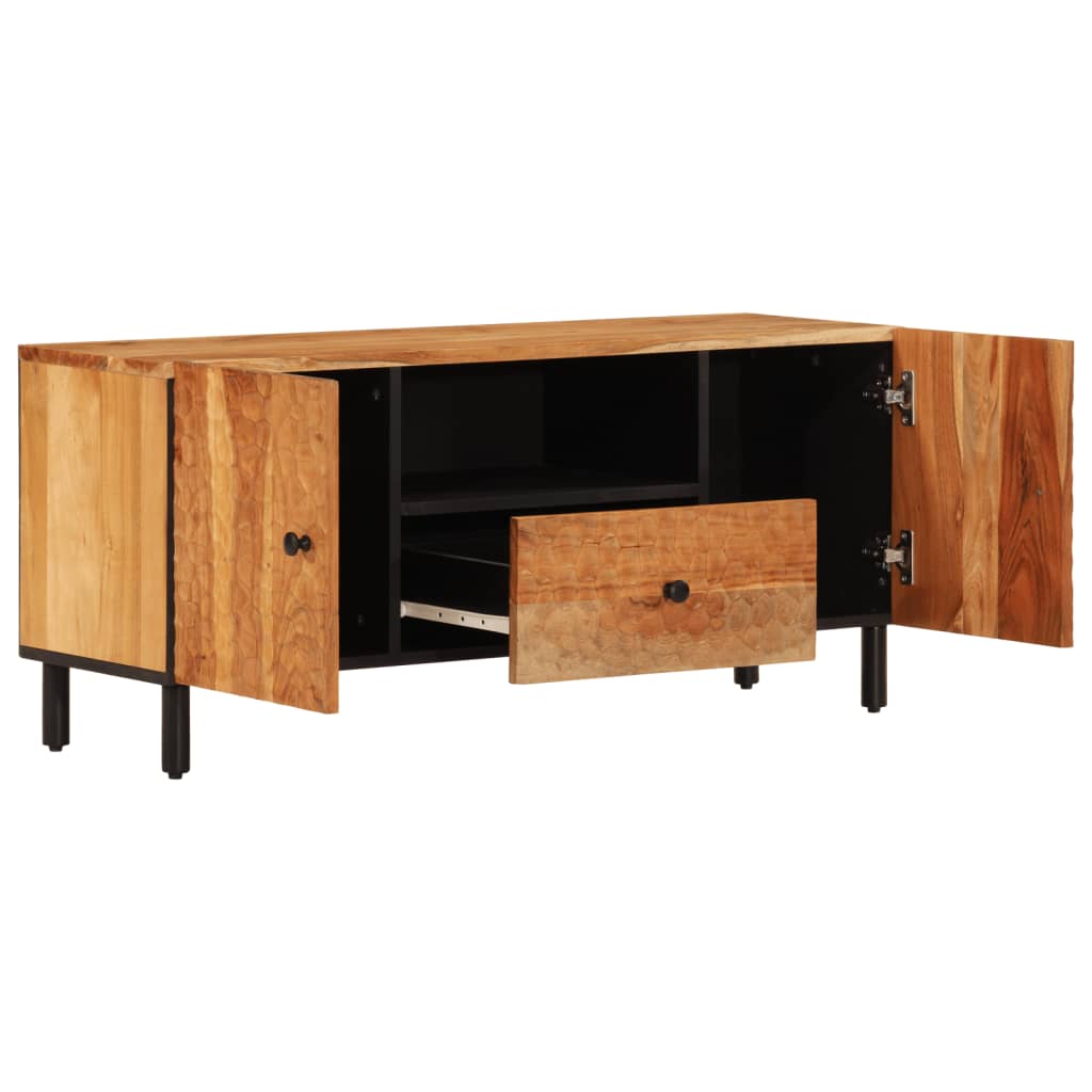 Tv-møbel 105x33x46 cm massivt akacietræ