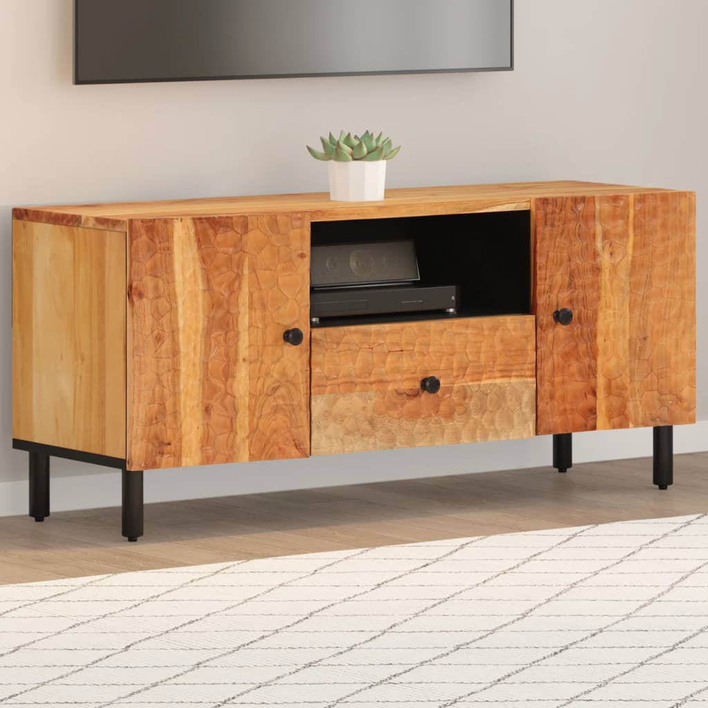 Tv-møbel 105x33x46 cm massivt akacietræ