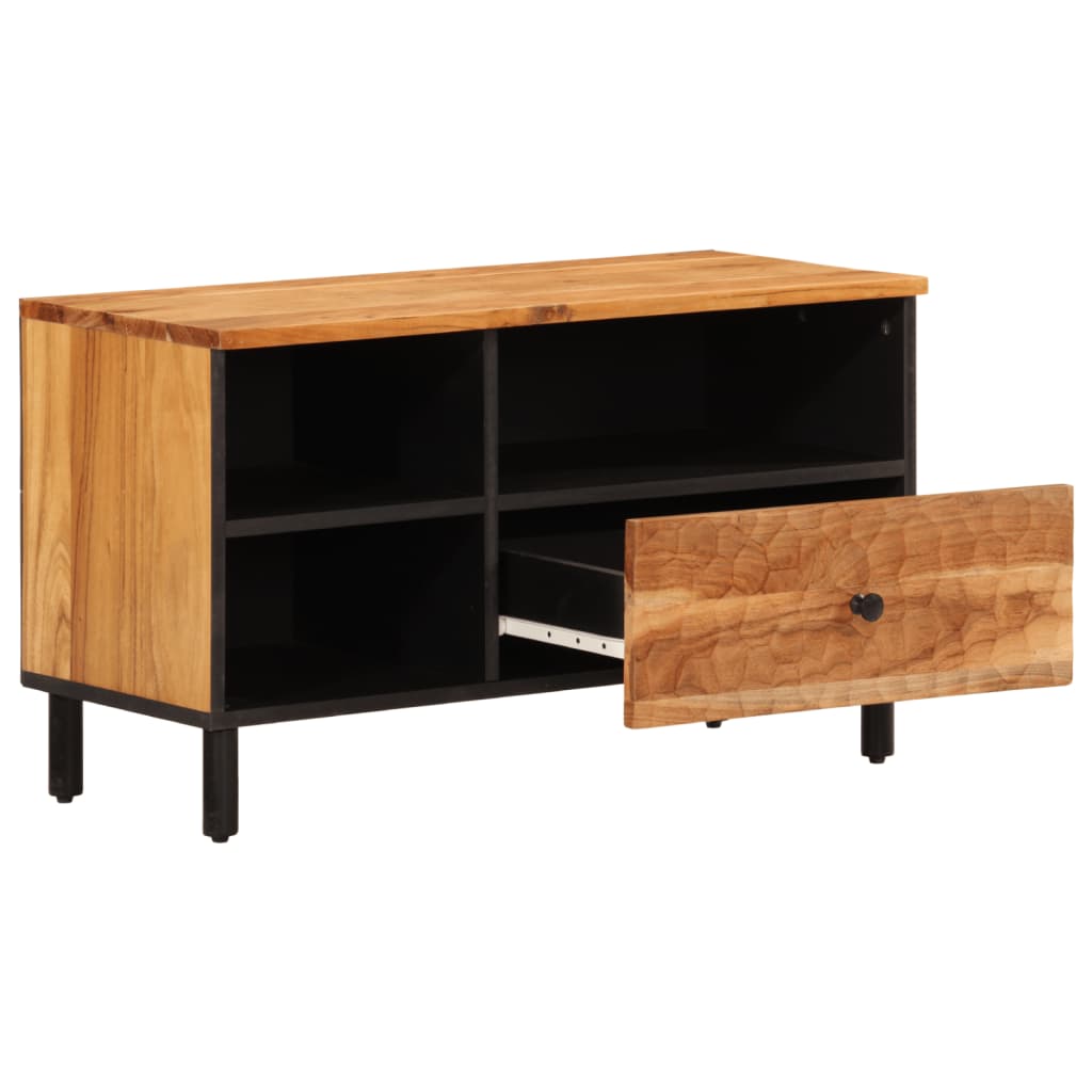 Tv-møbel 80x33x46 cm massivt akacietræ