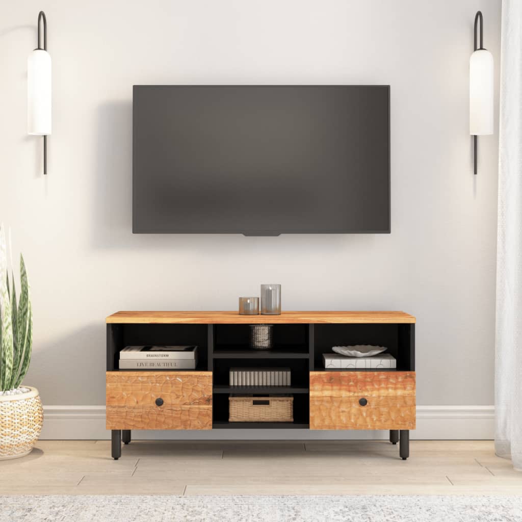 TV-møbel 100x33x46 cm massivt akacietræ