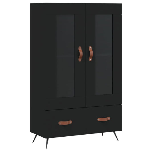 Highboard Schwarz 69,5x31x115 cm Holzwerkstoff