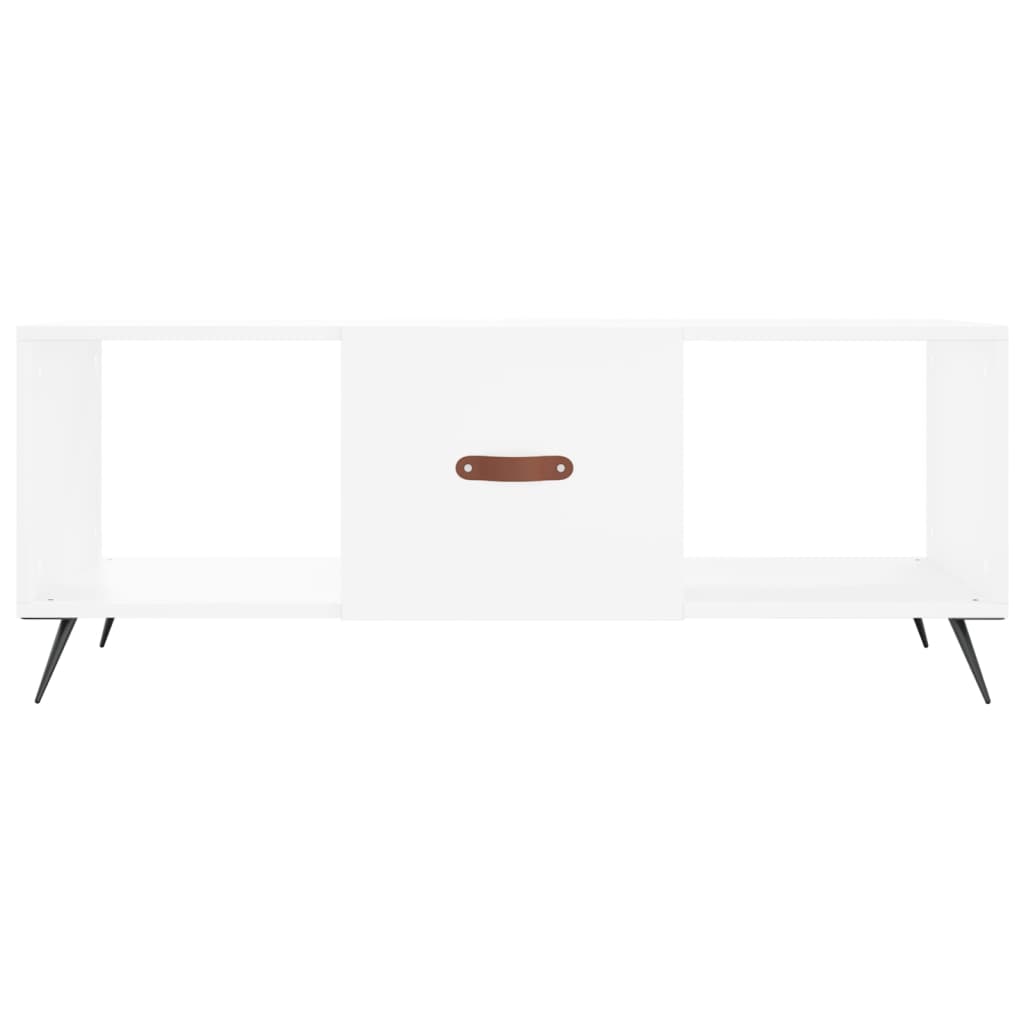 Sofabord Hvid 102x50x40 cm Træ Materiale