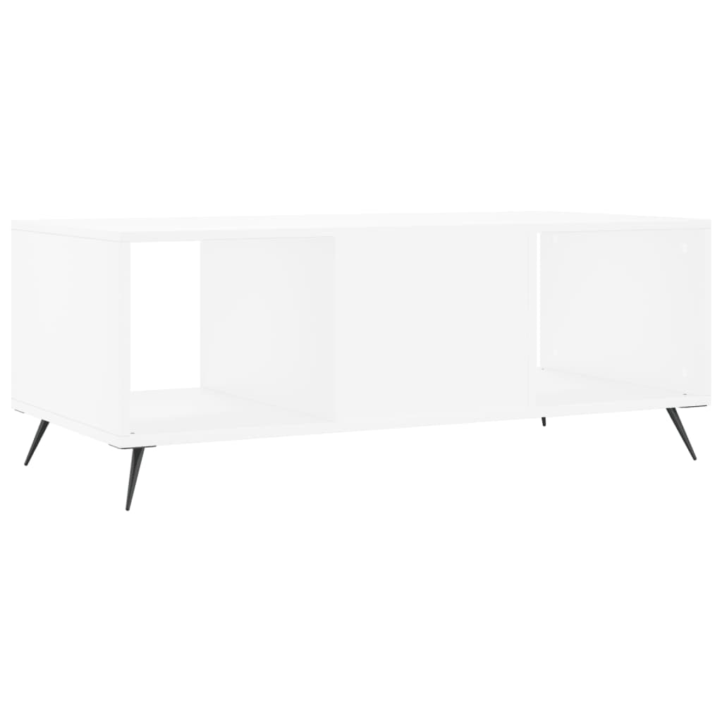 Sofabord Hvid 102x50x40 cm Træ Materiale