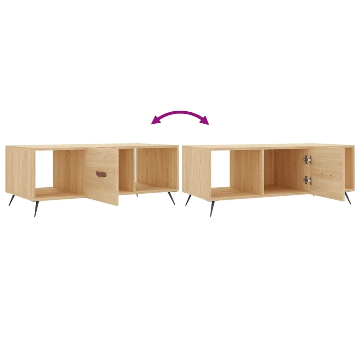 Sofabord Sonoma eg 102x50x40 cm træmateriale