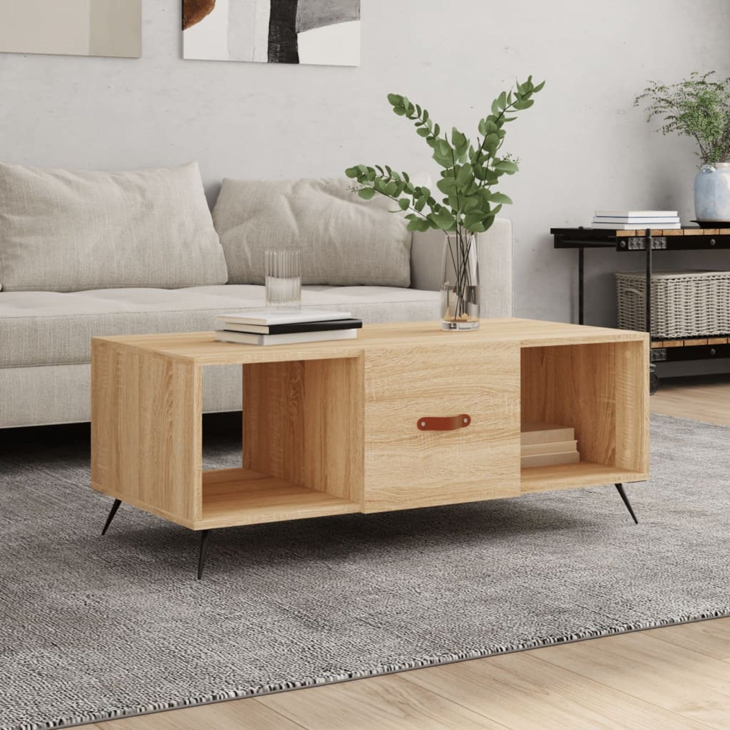 Sofabord Sonoma eg 102x50x40 cm træmateriale