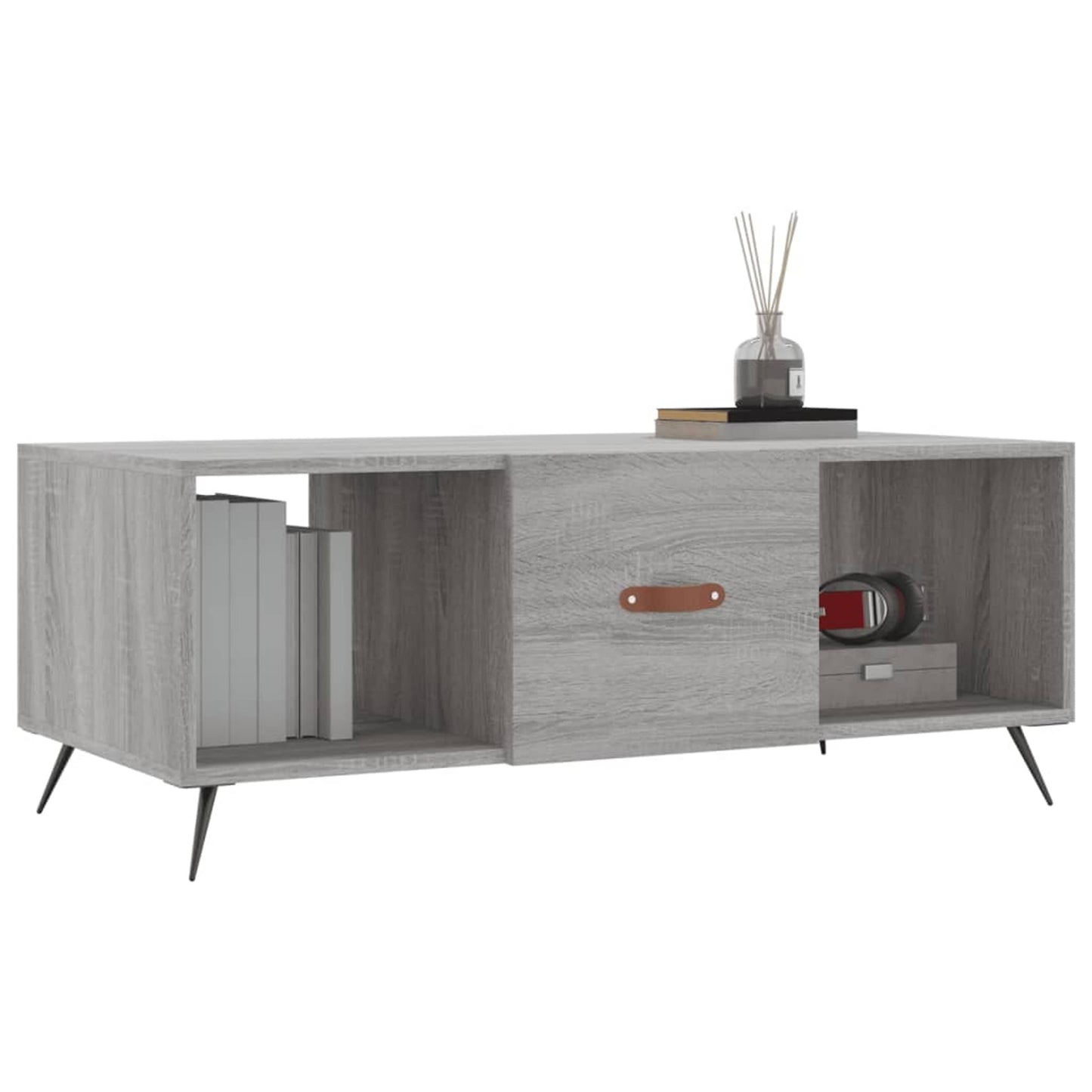 Sofabord Grå Sonoma 102x50x40 cm Træmateriale
