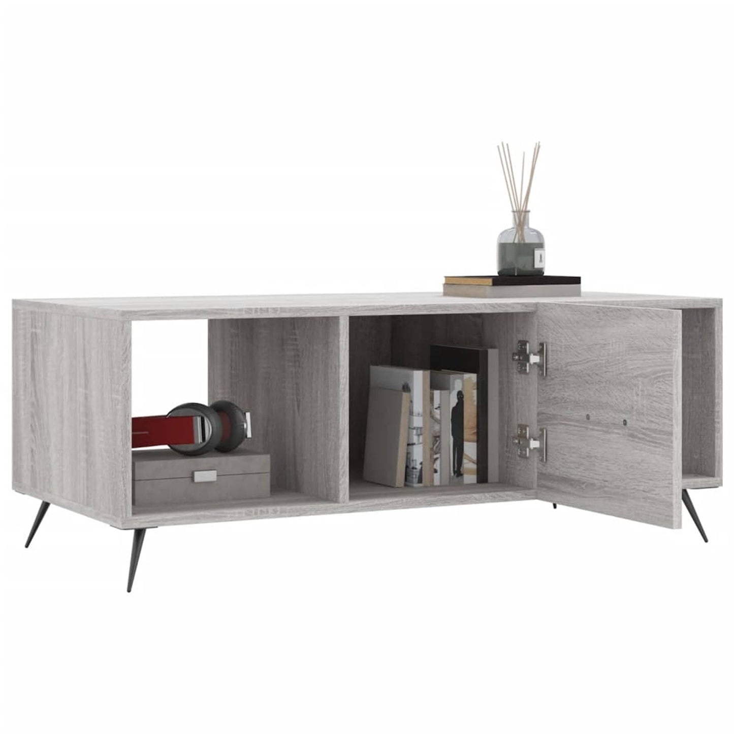 Sofabord Grå Sonoma 102x50x40 cm Træmateriale