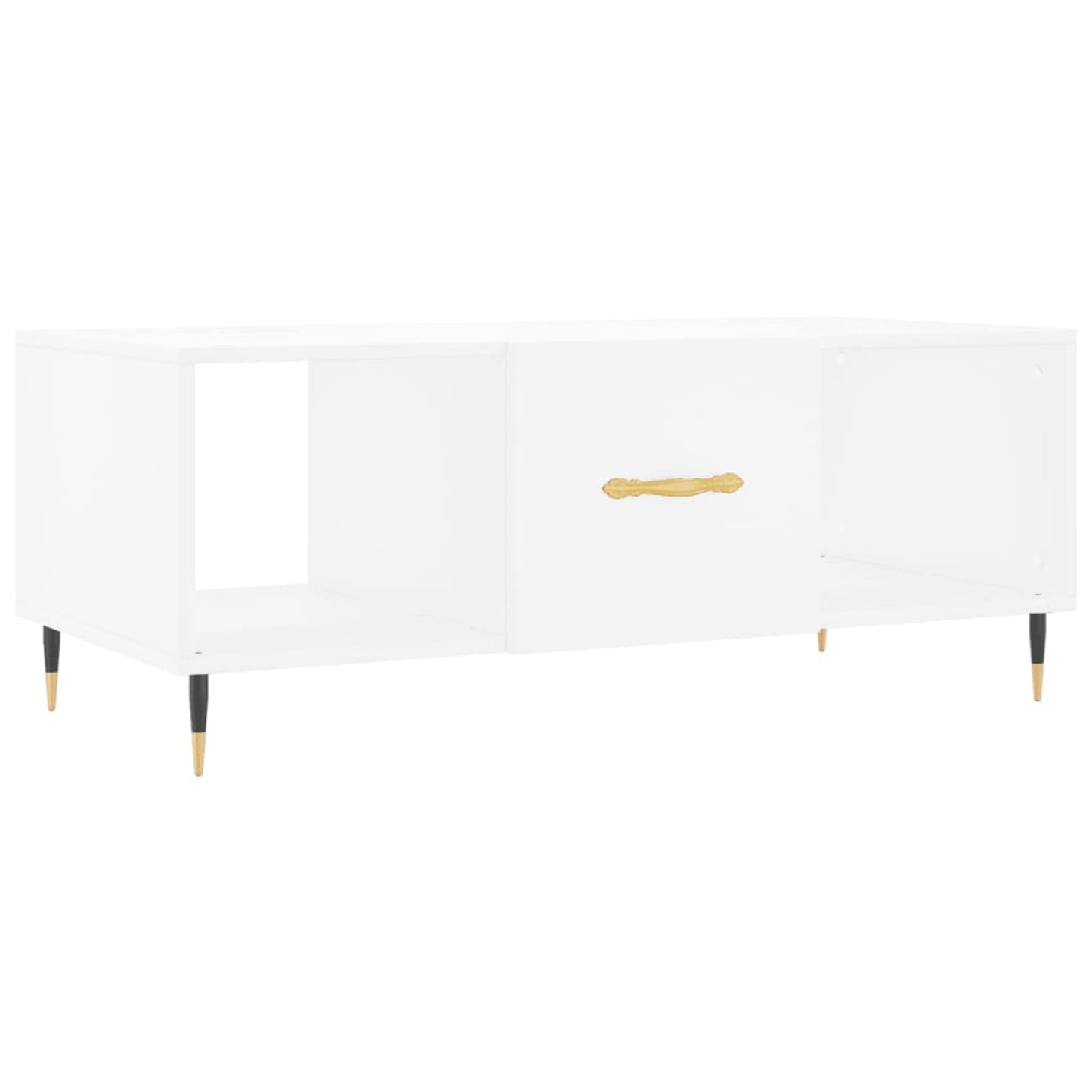 Sofabord Hvid 102x50x40 cm Træ Materiale
