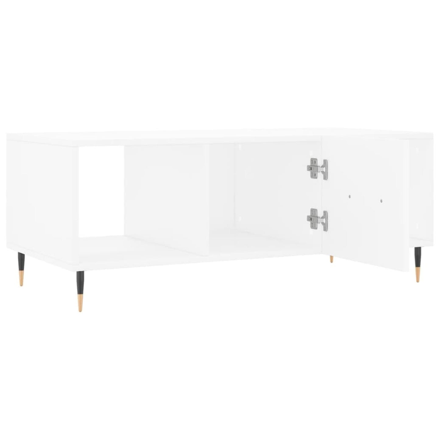 Sofabord Hvid 102x50x40 cm Træ Materiale
