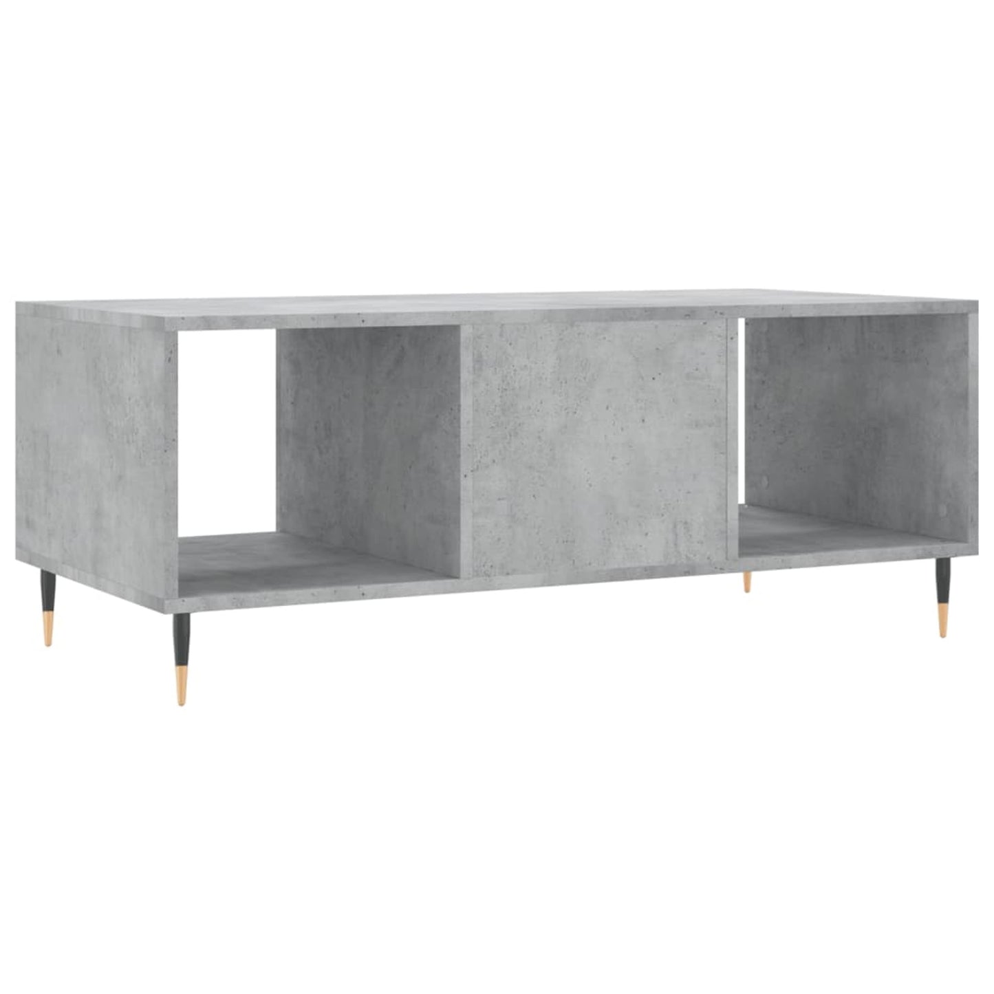 Sofabord betongrå 102x50x40 cm træmateriale
