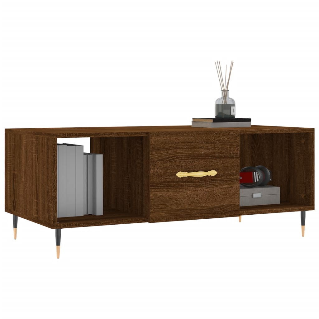 Sofabord Brun Eg Look 102x50x40 cm Træmateriale