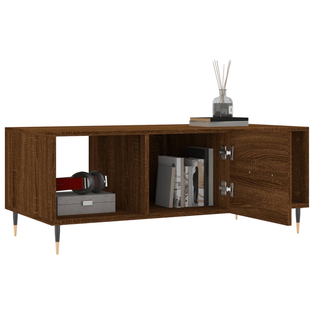 Sofabord Brun Eg Look 102x50x40 cm Træmateriale