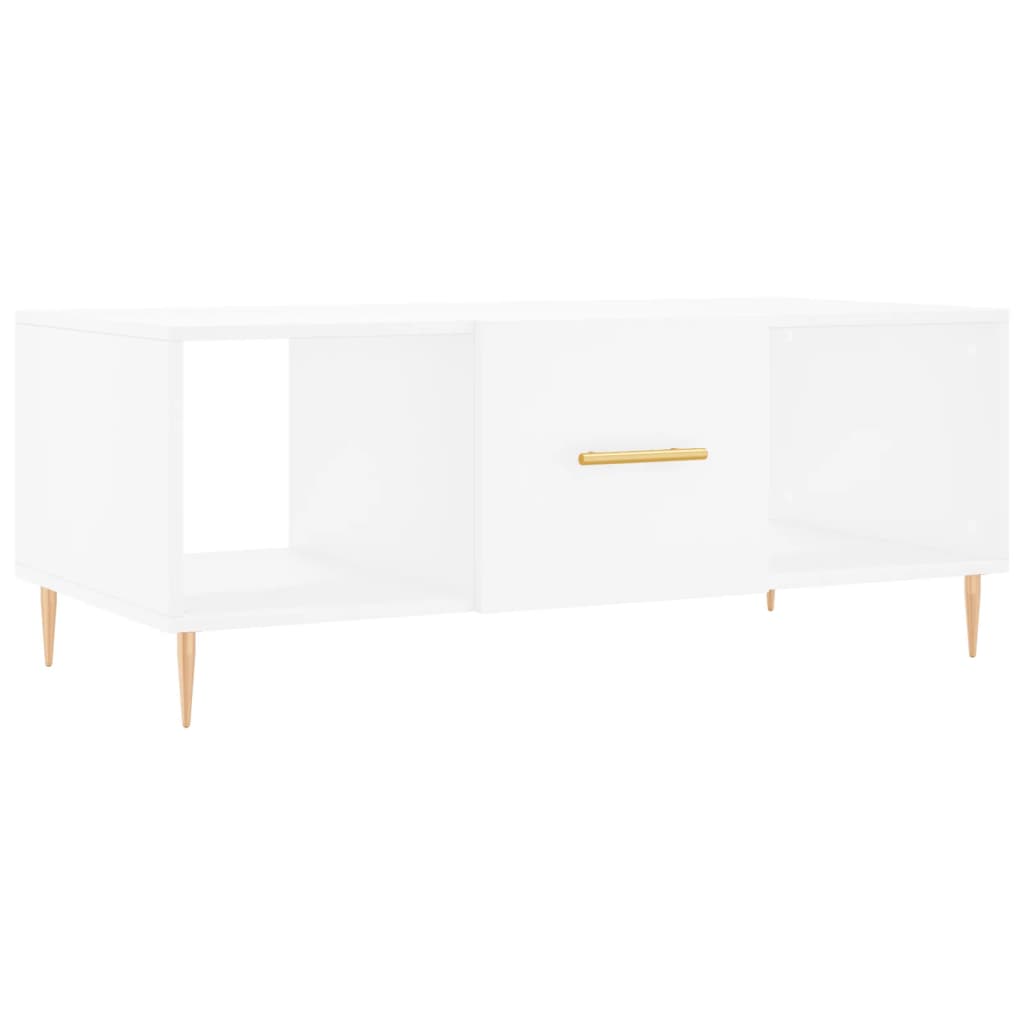 Sofabord Hvid 102x50x40 cm Træ Materiale
