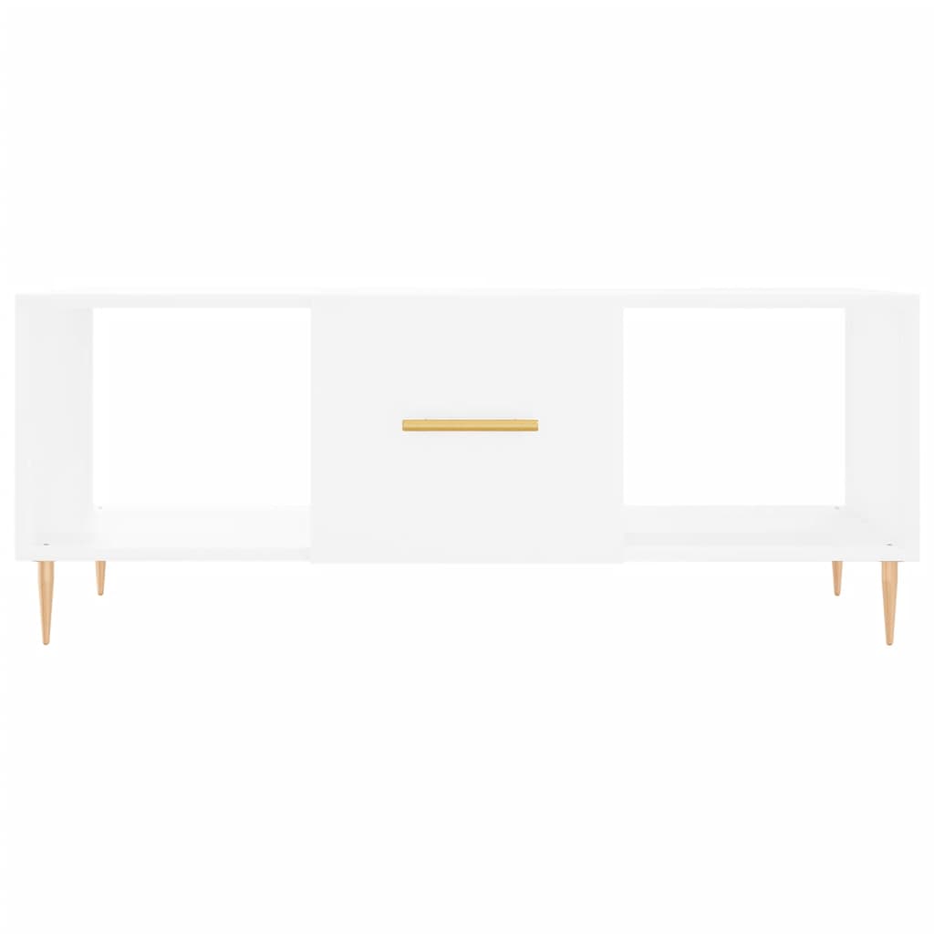 Sofabord Hvid 102x50x40 cm Træ Materiale