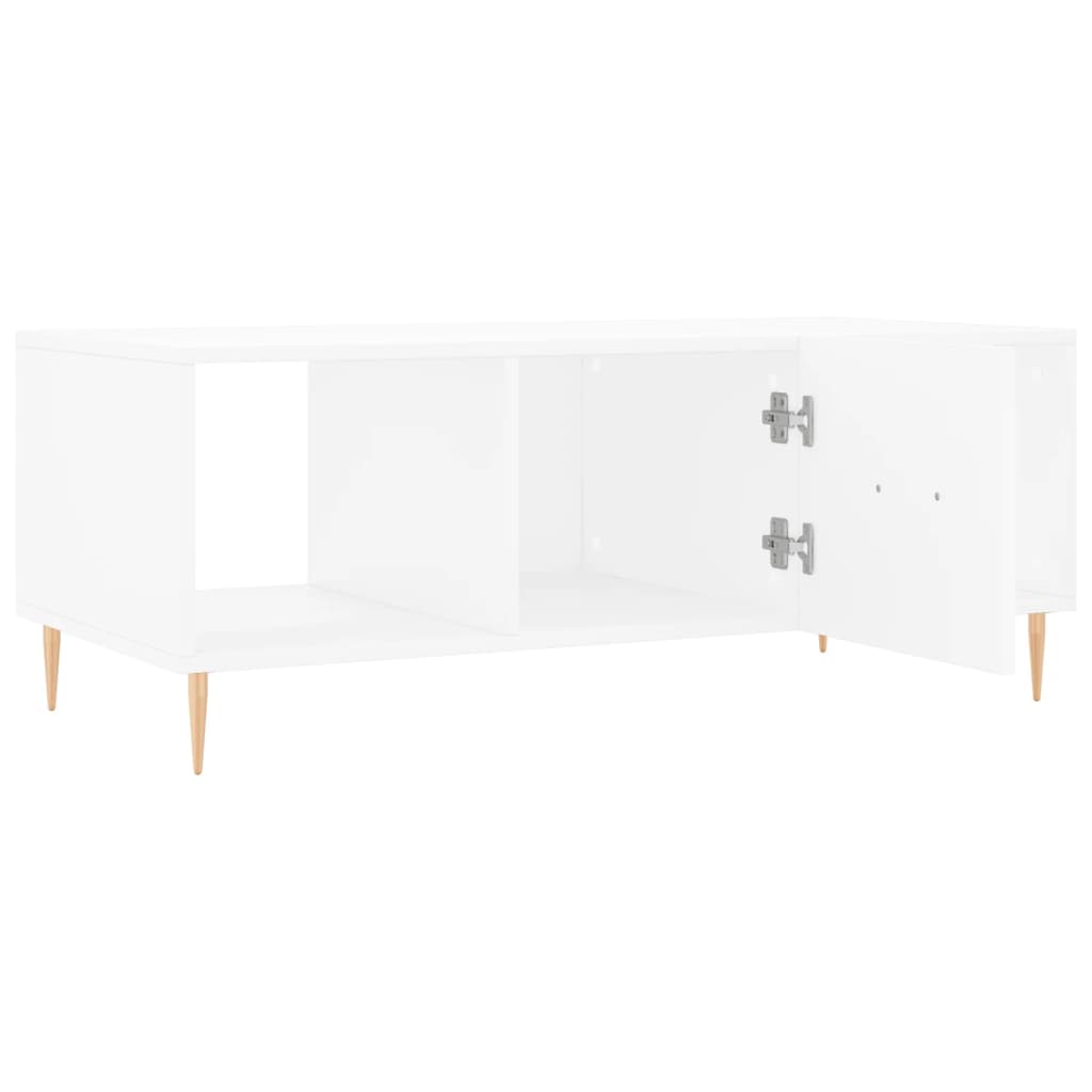 Sofabord Hvid 102x50x40 cm Træ Materiale