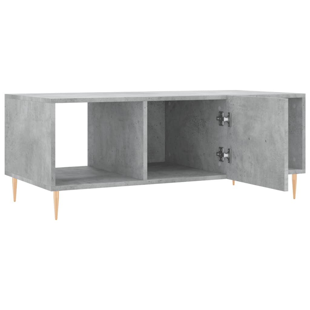 Sofabord betongrå 102x50x40 cm træmateriale