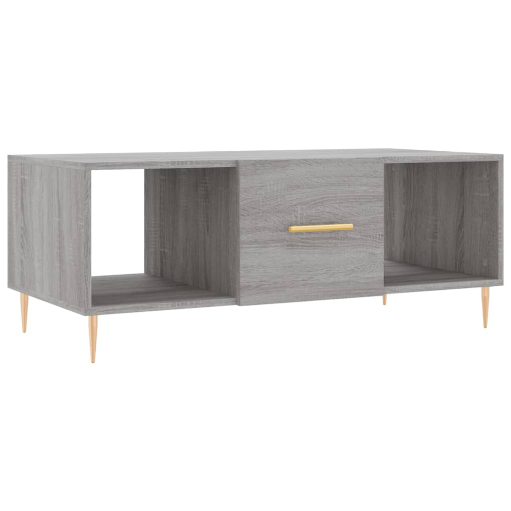 Sofabord Grå Sonoma 102x50x40 cm Træmateriale