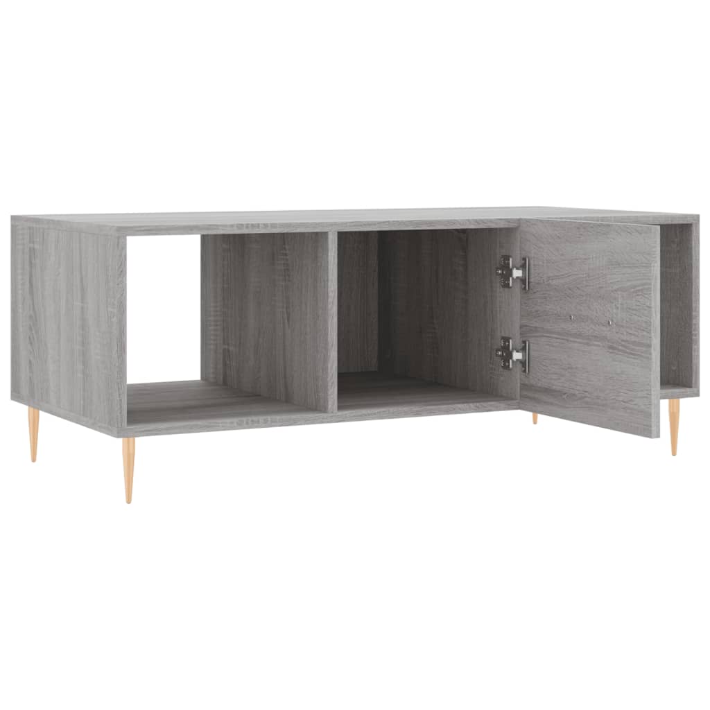 Sofabord Grå Sonoma 102x50x40 cm Træmateriale