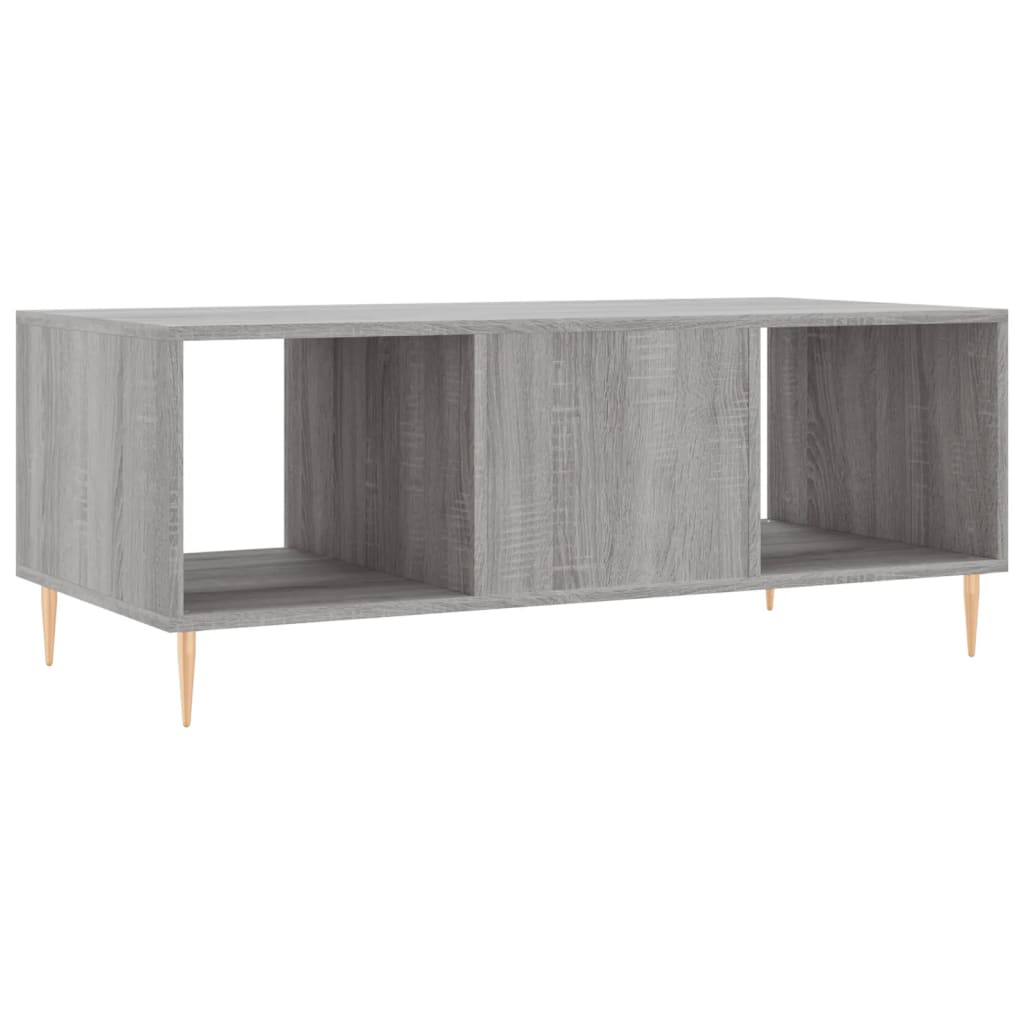 Sofabord Grå Sonoma 102x50x40 cm Træmateriale