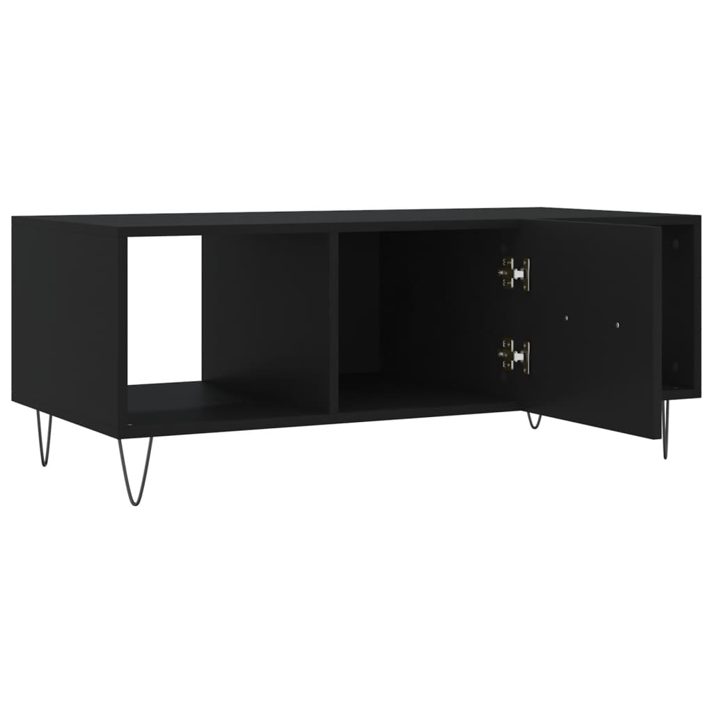 Sofabord Sort 102x50x40 cm Træmateriale