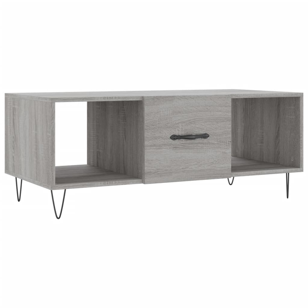 Sofabord Grå Sonoma 102x50x40 cm Træmateriale